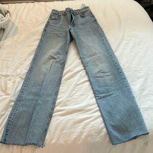 full length zara jeans, size 4